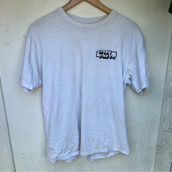 Other - Vintage Crazy Shirt ‘Bull Shirt’ White Short Sleeve Shirt Size Medium
